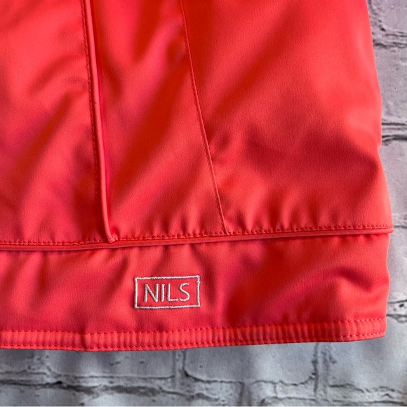 Nils Ski Snowboard Winter Jacket Womens 8 Coral Powder Skirt Removable Hood Zip - Picture 9 of 16